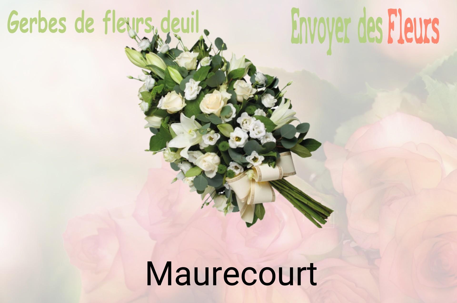 Gerbe de fleurs de deuil livrée à Maurecourt